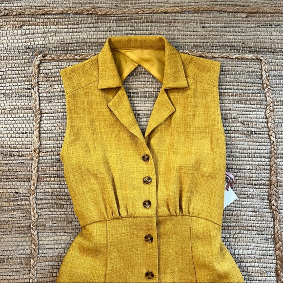 COPY - NWT Alex Marie Yellow Dress Size Small - Picture 3 of 7